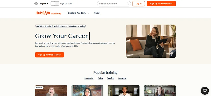 hubspot academy