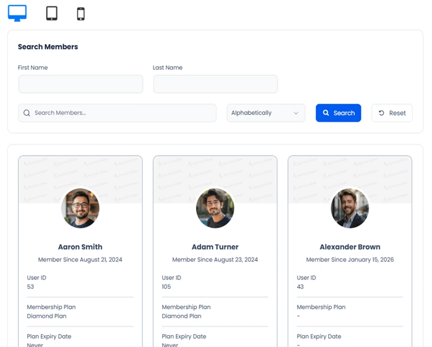 ARMember Directory Preview Template 3