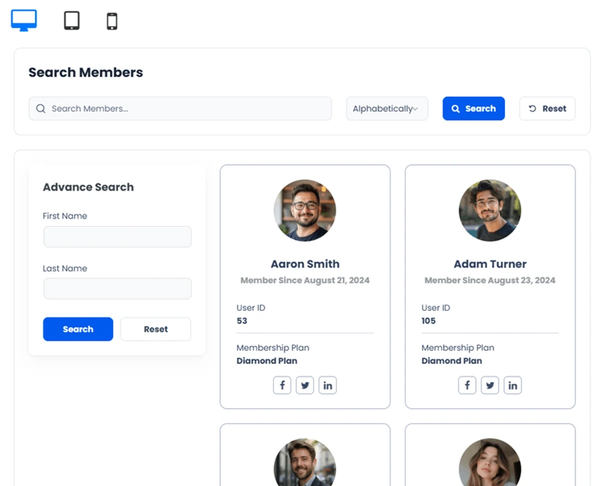 ARMember Directory Preview Template 6