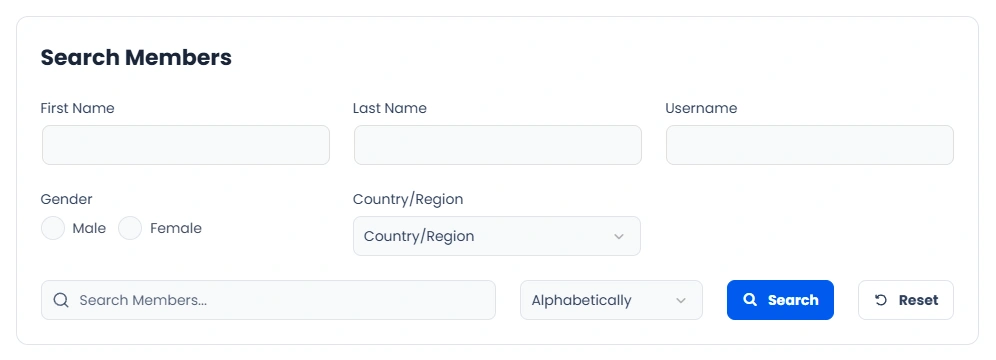 ARMember Multi Search Field