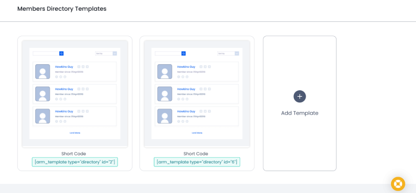 members directory templates