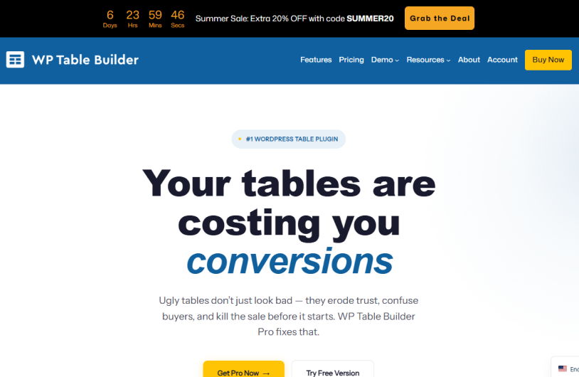 wp table builder