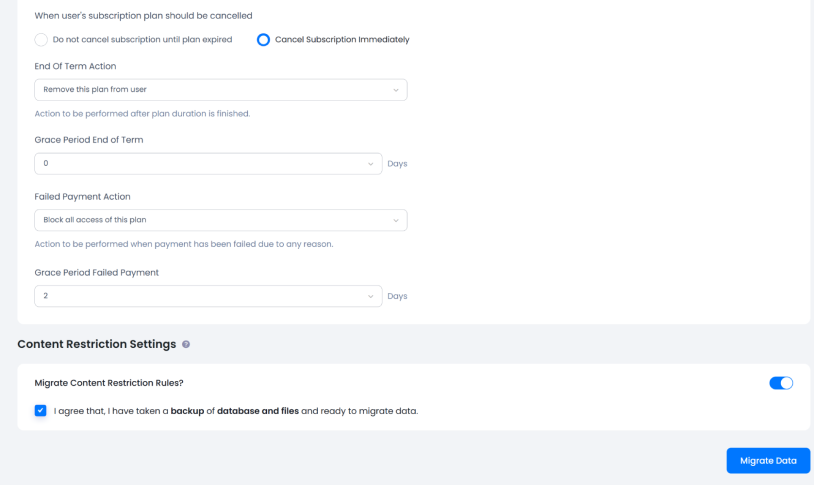 content restriction rules