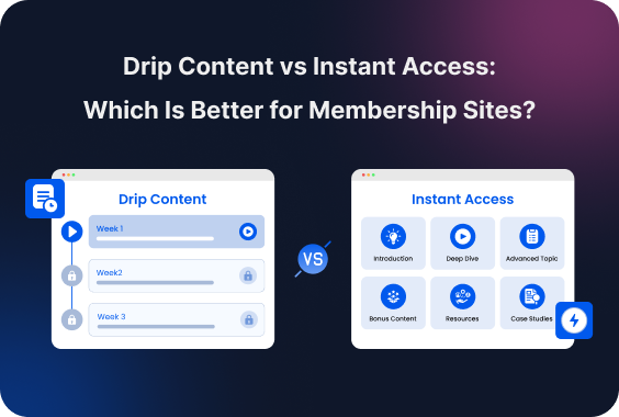 drip content vs instant access