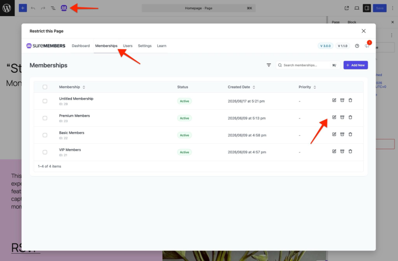 suremembers membership management dashboard